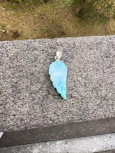 Load image into Gallery viewer, Larimar Wing Sterling Silver Pendant