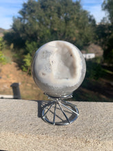 Load image into Gallery viewer, Agate Druzy Sphere 74mm