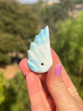 Load image into Gallery viewer, Larimar Drilled Hole Angel Wing