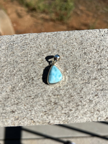 Larimar Sterling Silver Pendant