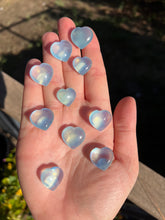 Load image into Gallery viewer, Aquamarine Mini Hearts Intuitively Selected