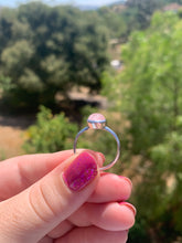 Load image into Gallery viewer, Rose Quartz Sterling Silver Ring Size 8.5