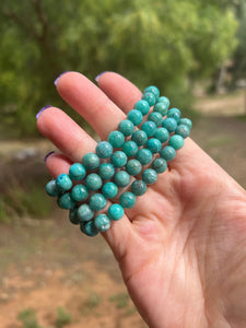 Amazonite Beaded Bracelet 7.5mm