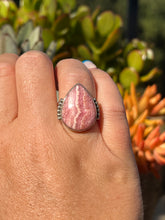 Load image into Gallery viewer, Rhodochrosite Tear Drop Size 8