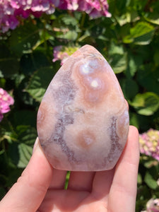 Pink Amethyst Druzy Flame