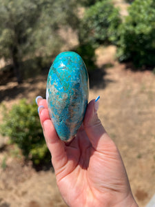 Chrysocolla Heart