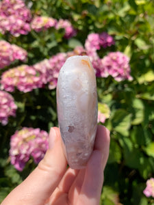 Pink Amethyst Druzy Heart on Stand