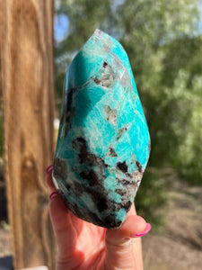 AAA Quality Amazonite Black Tourmaline Lepidolite Smokey Quartz