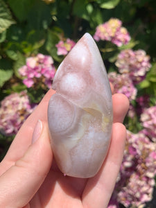 Pink Amethyst Druzy Flame