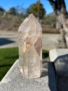 Penetrator Rutilated Quartz Tower w Hematoid Inclusions