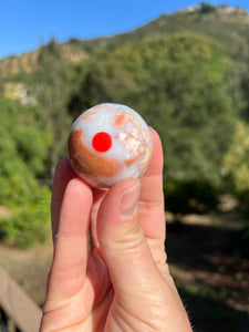 Cotton Candy Agate Druzy Sphere