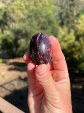 Load image into Gallery viewer, Gem Lepidolite Mini Palmstone