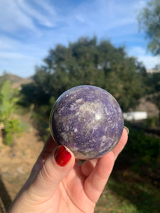 Lepidolite Sphere 62mm