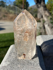 Penetrator Rutilated Quartz Tower w Hematoid Inclusions