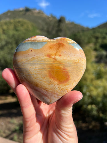 Polychrome Jasper Heart