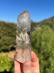 Quartz Hematoid Inclusion Tower w Rainbow