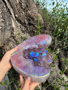 Large Aura Amethyst Slab