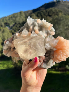 Apophyllite Stilbite Cubic Calcite AAA from India