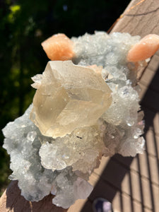 Apophyllite Stilbite Cubic Calcite From India AAA