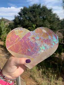 Aura Quartz Elestial Heart