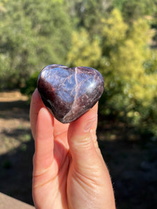 Gem Lepidolite Heart