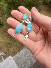 Load image into Gallery viewer, Larimar Variety Sterling Silver Bracelets