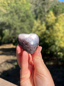 Gem Lepidolite Heart