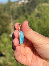 Load image into Gallery viewer, Larimar Oval Dark Pendant