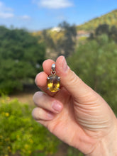 Load image into Gallery viewer, 1 Citrine Oval Sterling Silver Pendant