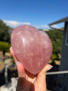 Rose Quartz Star Heart