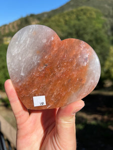 Red Hematoid Amphibole Heart Cabochon