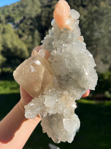 Apophyllite Stilbite Cubic Calcite From India AAA