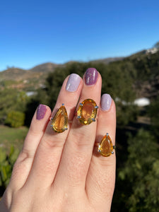 Honey Citrine Ring Variety Size 6