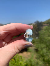 Load image into Gallery viewer, Larimar Rounded Square Sterling Silver Pendant