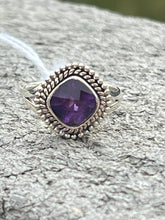 Load image into Gallery viewer, Amethyst High Grade Faceted Ring Size 5