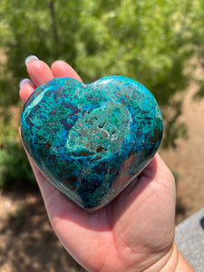 Chrysocolla Heart