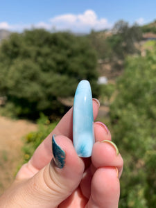 Larimar Fin Standing Carving 45D