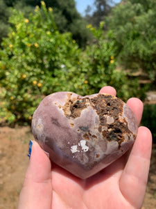 Lavender Pink Amethyst Druzy Heart on Stand