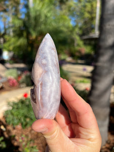 Pink Amethyst Flower Agate Flame