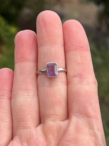 Amethyst Square Cut Ring Size 7