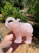 Load image into Gallery viewer, Rose Quartz Elephant Carving