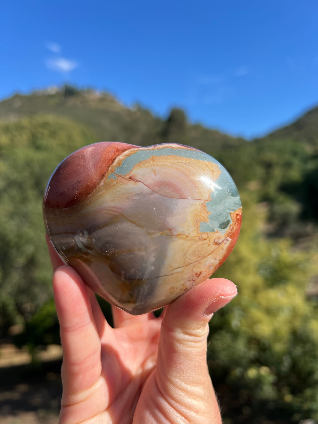 Polychrome Jasper Heart