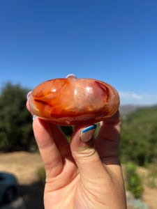 Carnelian Puffy Heart