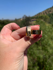 Citrine Gold Ring Size 7 Adjustable