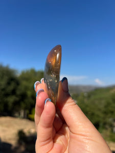 Citrine Flat Back Heart