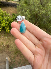 Load image into Gallery viewer, Larimar Teardrop Sterling Silver Pendant