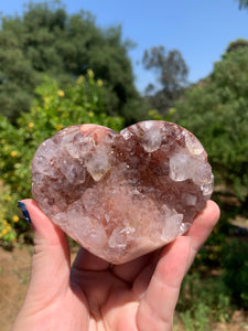 Lavender Pink Amethyst Druzy Heart on Stand