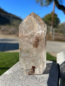 Penetrator Rutilated Quartz Tower w Hematoid Inclusions