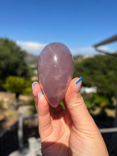 Load image into Gallery viewer, Lavender Star Rose Quartz Heart w Rainbows