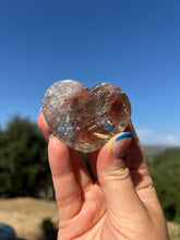 Load image into Gallery viewer, Smokey Citrine Flat Back w Rainbow Heart